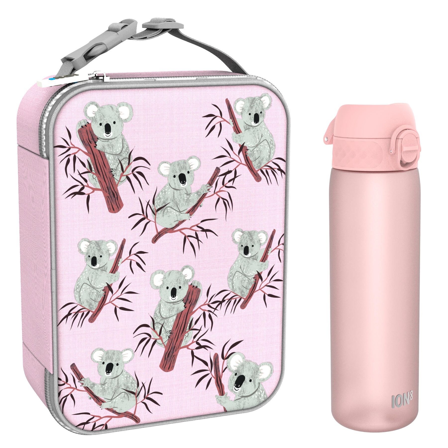Szkolny zestaw śniadaniowy ION8 Koala. Lunchbag i bidon 500ml z RECYCLON 1/7