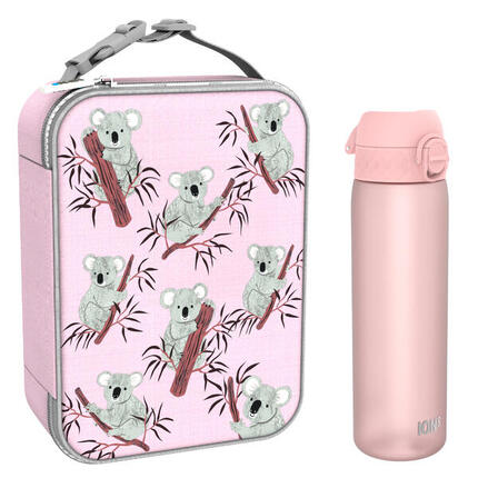 Szkolny zestaw śniadaniowy ION8 Koala. Lunchbag i bidon 500ml z RECYCLON