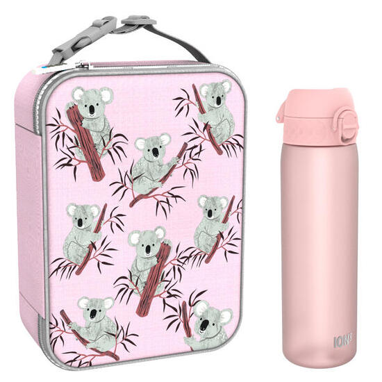 Szkolny zestaw śniadaniowy ION8 Koala. Lunchbag i bidon 500ml z RECYCLON