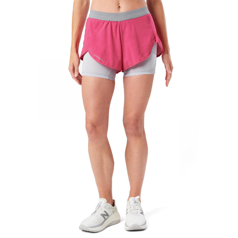 Short voor dames - Hardlopen - Front ROZE