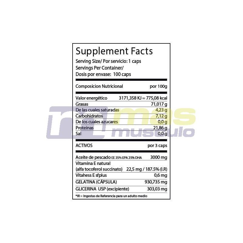 Oméga 3 Huile de Poisson - 100 softgels de BIG 4/4