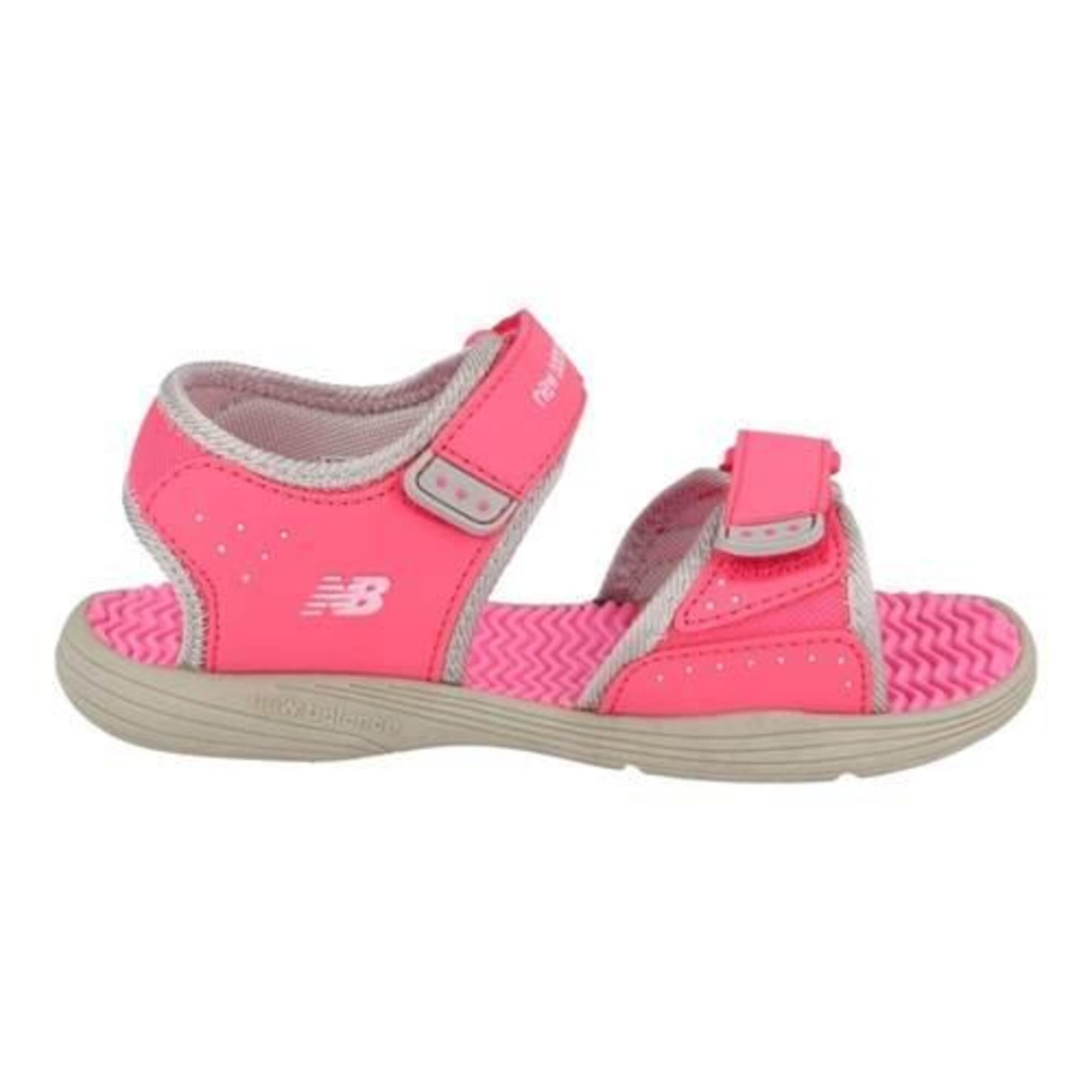 New Balance - Chaussures Universel Enfants New Balance Kids Poolside Sandal - Sandales - Gris|rose - 32,5 - Decathlon