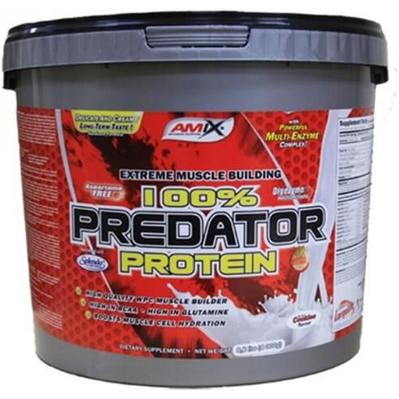 Amix Predator Protein 4 Kg -Proteína en Polvo, Crecimiento de Masa Muscular