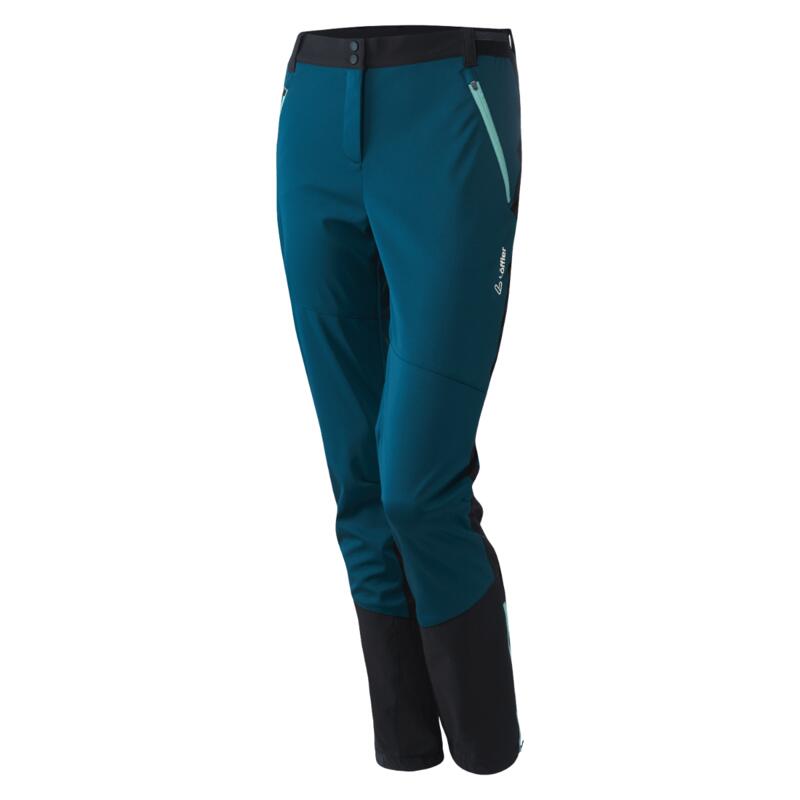 Outdoorbroek W Touring Pants Pace WS Light Teal - Groen Blauw