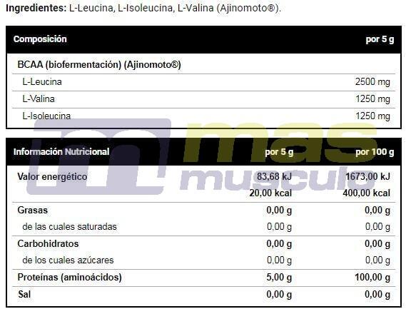 Bcaa powder 5000 - 300g Neutro da VitoBest 4/4