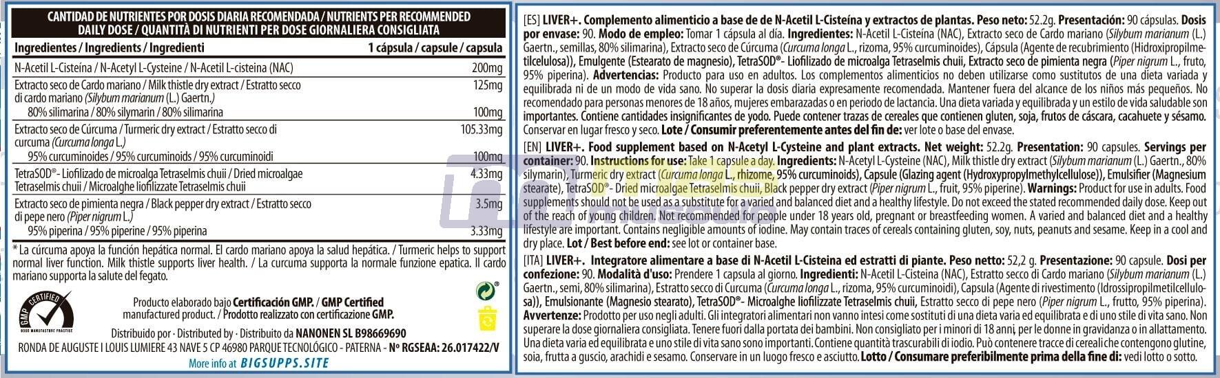 Real liver+ - 90 tablets de BIG 2/2