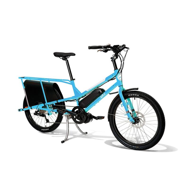 Bicicletta da carico e da famiglia Yuba Kombi Bafang 250W Blu