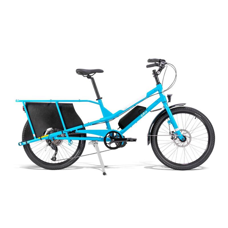 Bicicletta da carico e da famiglia Yuba Kombi Bafang 250W Blu