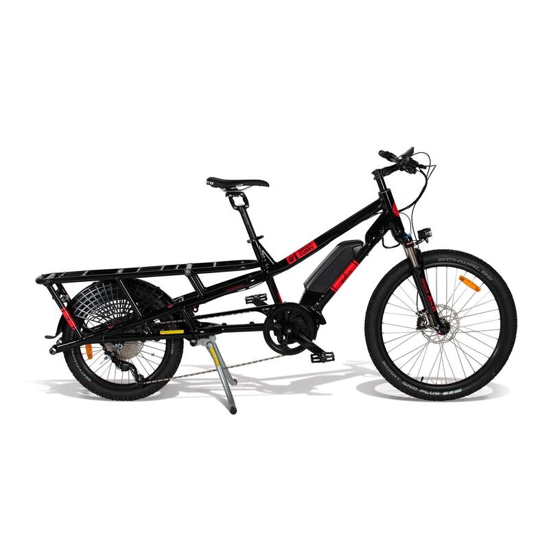 Bici cargo elettrica Yuba Spicy Curry All Terrain 250W nera