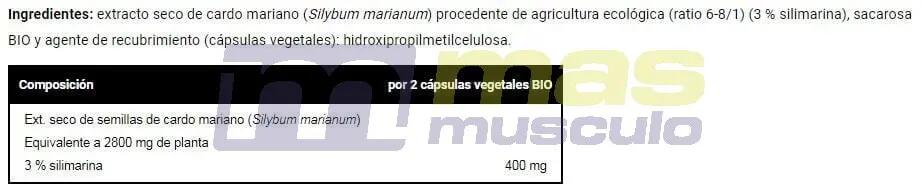 Cardo mariano biologico - 45 capsule vegetali VitoBest 3/3