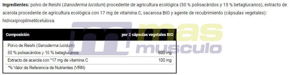 Reishi bio - 45 capsules de VitoBest 3/3