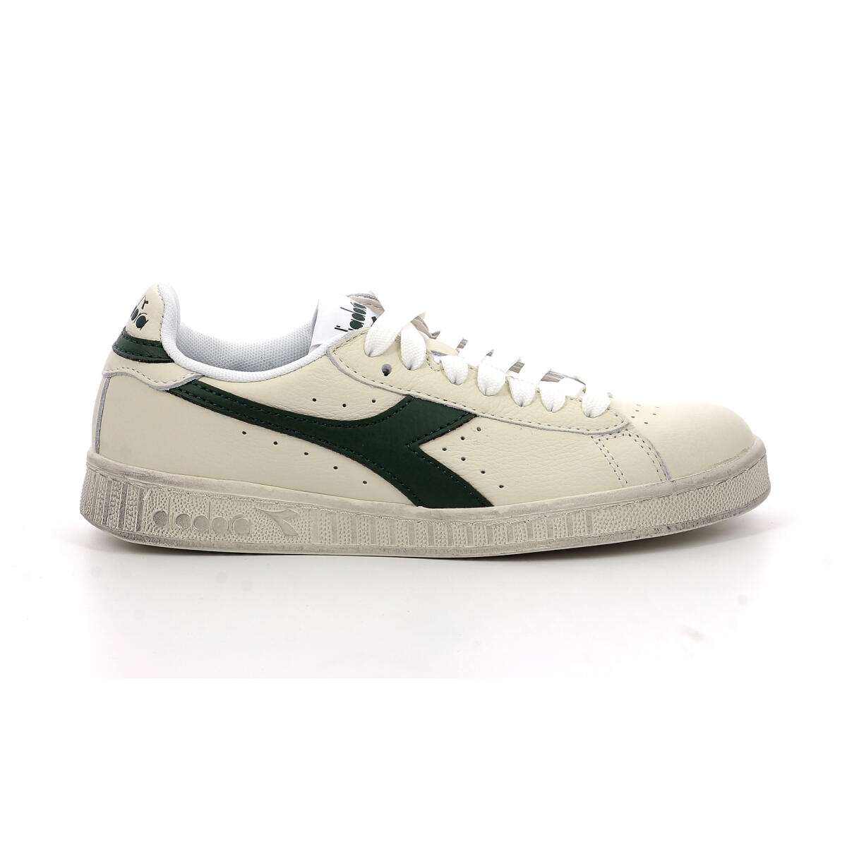 Diadora - Sneakers Basses Game L Low Waxe - Baskets - Blanc|vert - 44 - Decathlon
