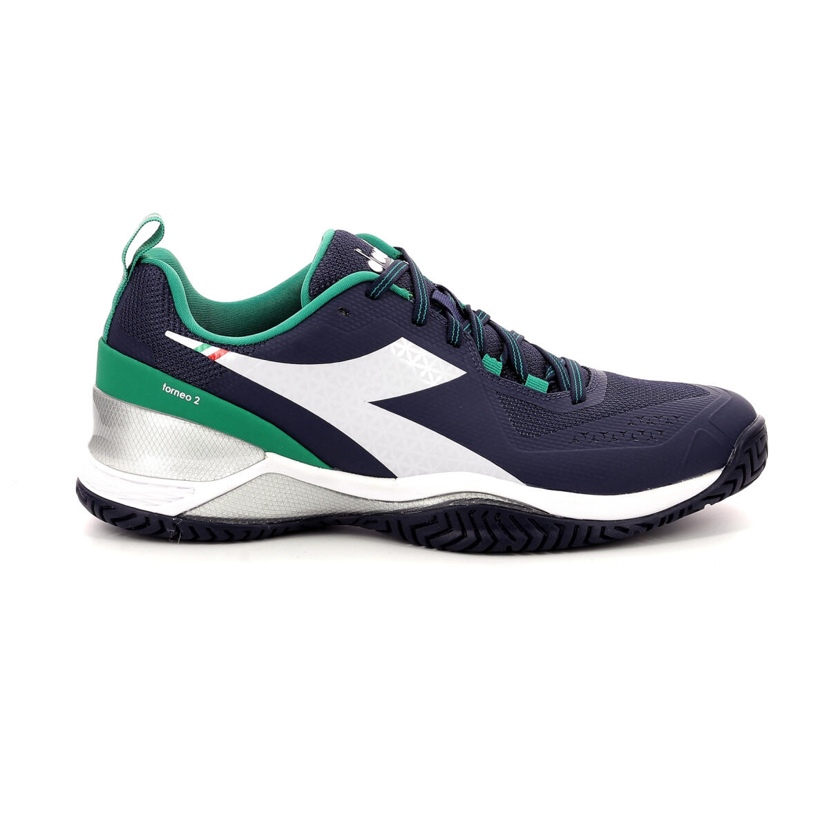 Diadora - Tennis Blush Torneo 2 - Chaussures De Sport - Blanc|bleu|vert - 44 - Decathlon