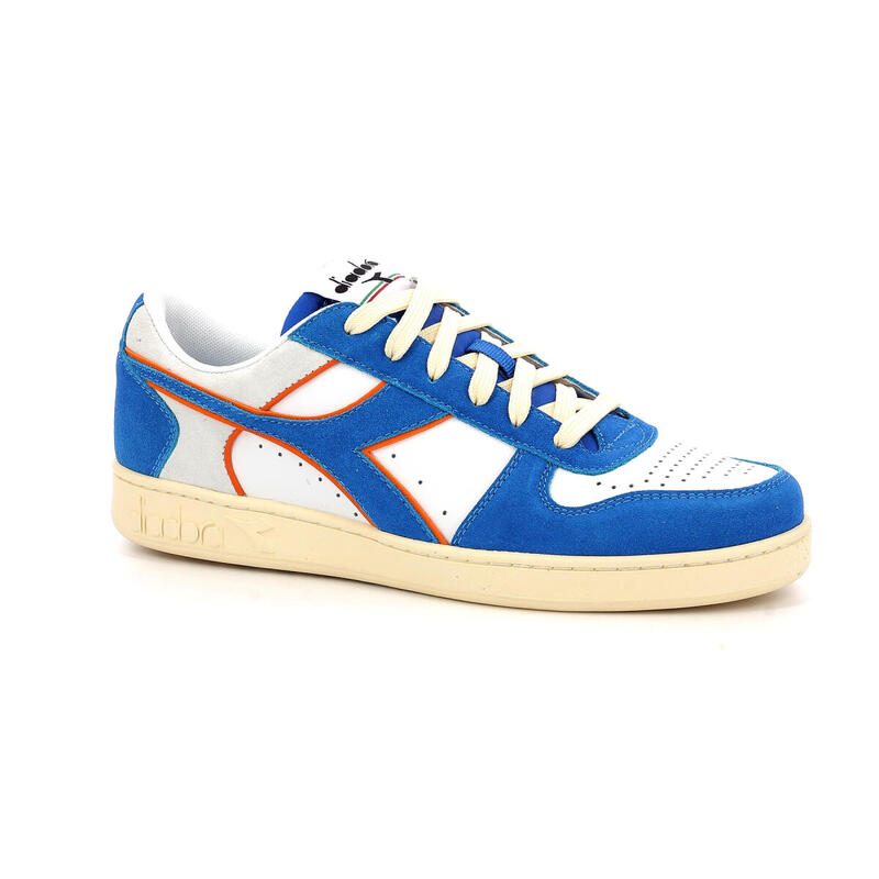 Sneakers Diadora Magic Basket Low Suede Leather Royal/White Adulto