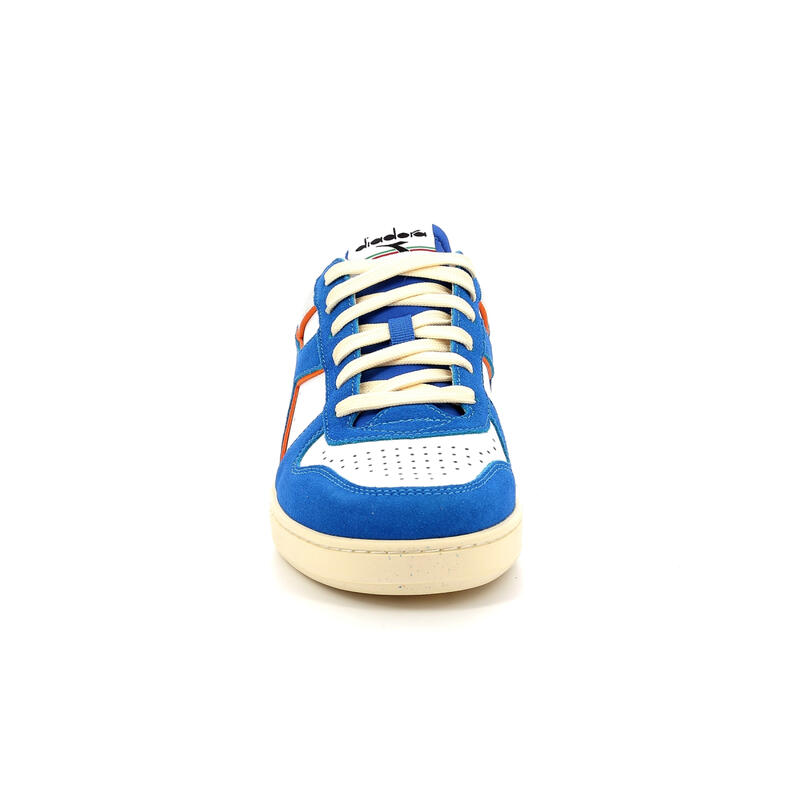 Sneakers Diadora Magic Basketball Basse Cuir Daim Royal/Blanc Adulte