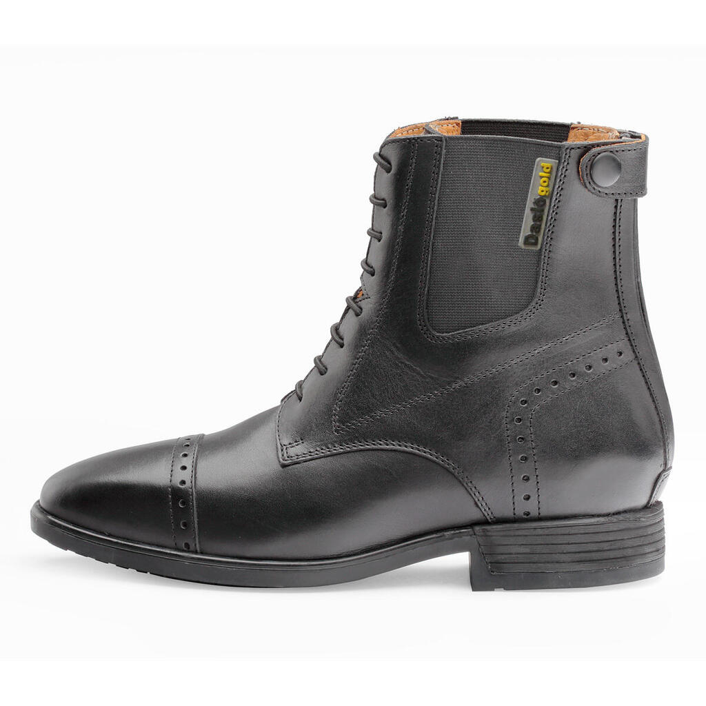 Leather boots with elastic laces Daslö