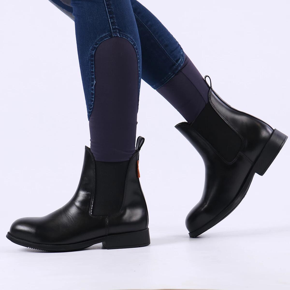 Harrys Horse - Boots Jodhpur En Cuir Embout De Sécurité En Acier Harry's Horse - Boots D'Équitation - Noir - 42 - Decathlon