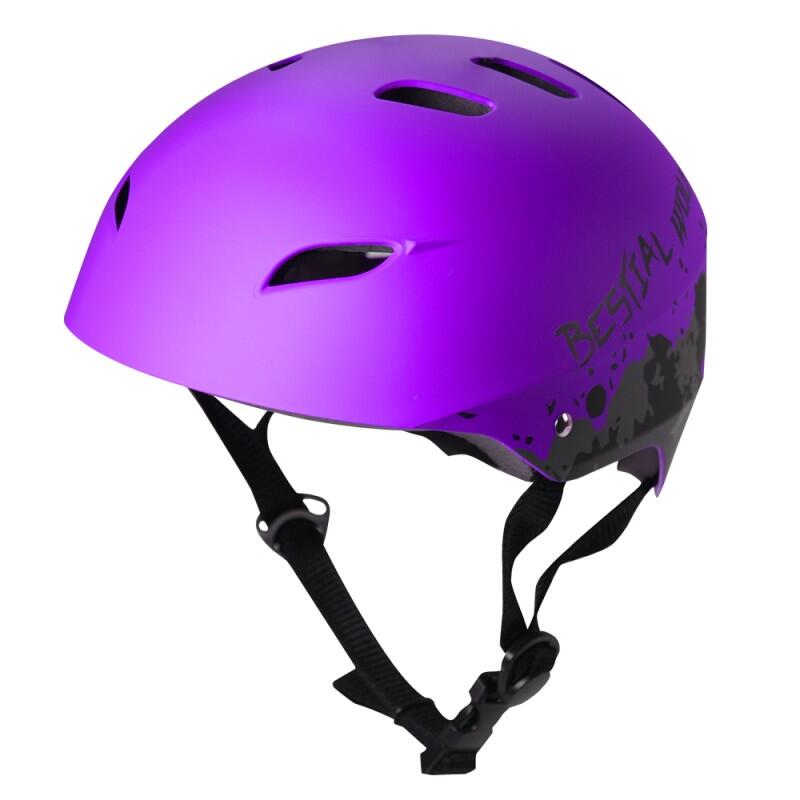 Casco universal unisex Bestial Wolf Shellviolet Lila