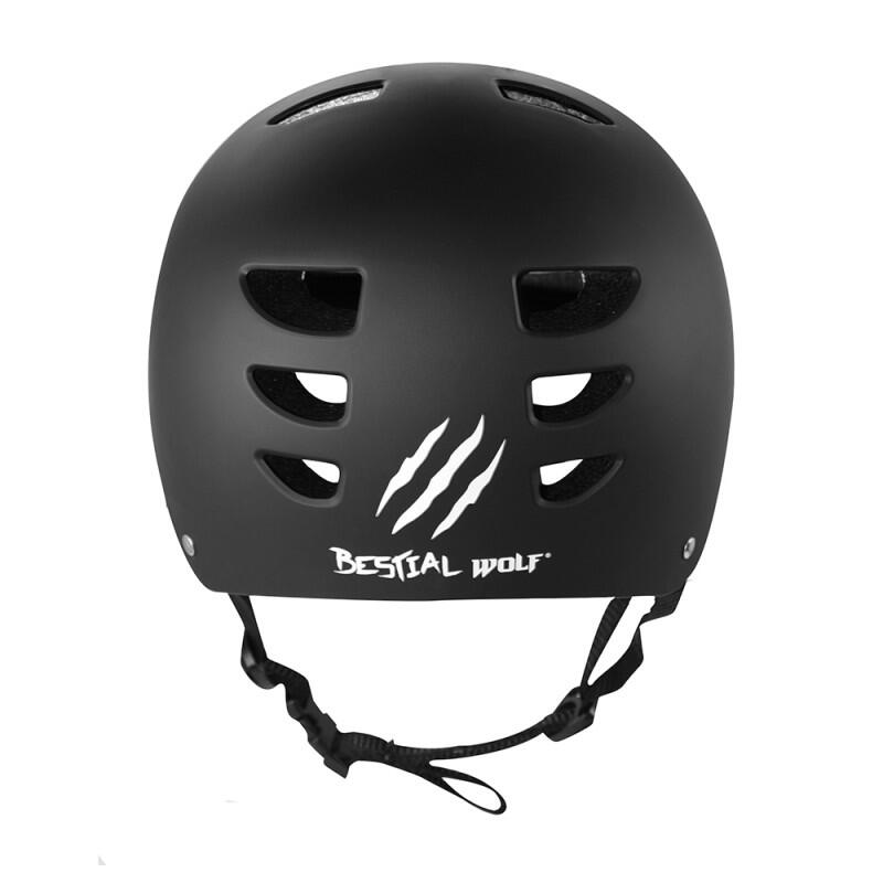 Universele unisex helm Bestial Wolf Skullurbanb zwart