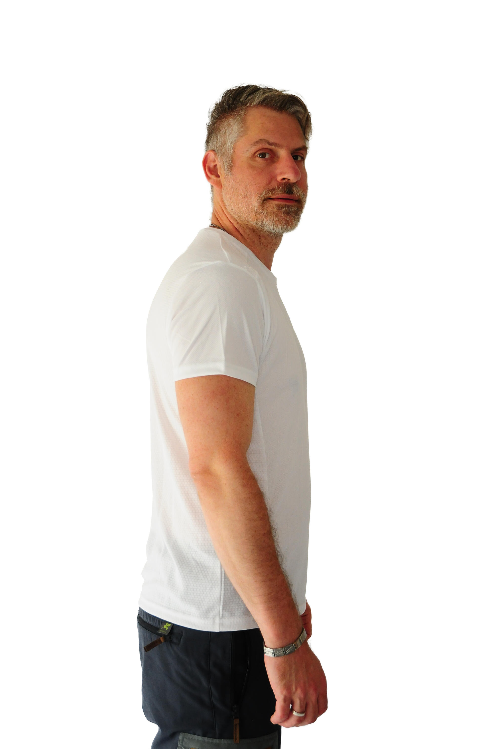 Maglia a Maniche Corte Uomo Joluvi Duplex Bianco 3/4
