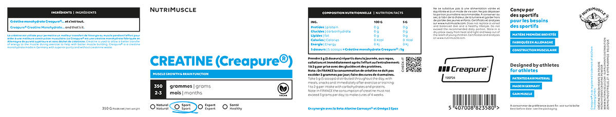 Creatinas - Creatina Creapure (350g) 6/6