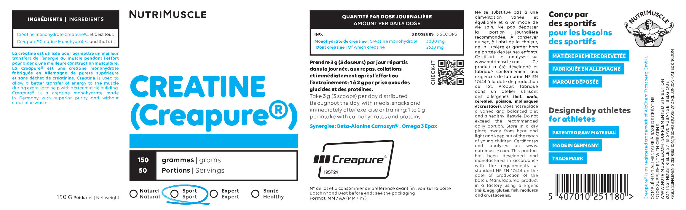 Creatines - Creatine Creapure (150g) 6/6