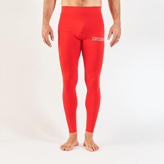 Scaldamuscoli lungo da uomo donna in poliammide bianco da calcio