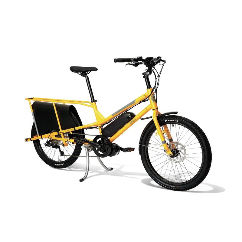 Bicicletta da carico e da famiglia Yuba Kombi Bafang 250W Gialla