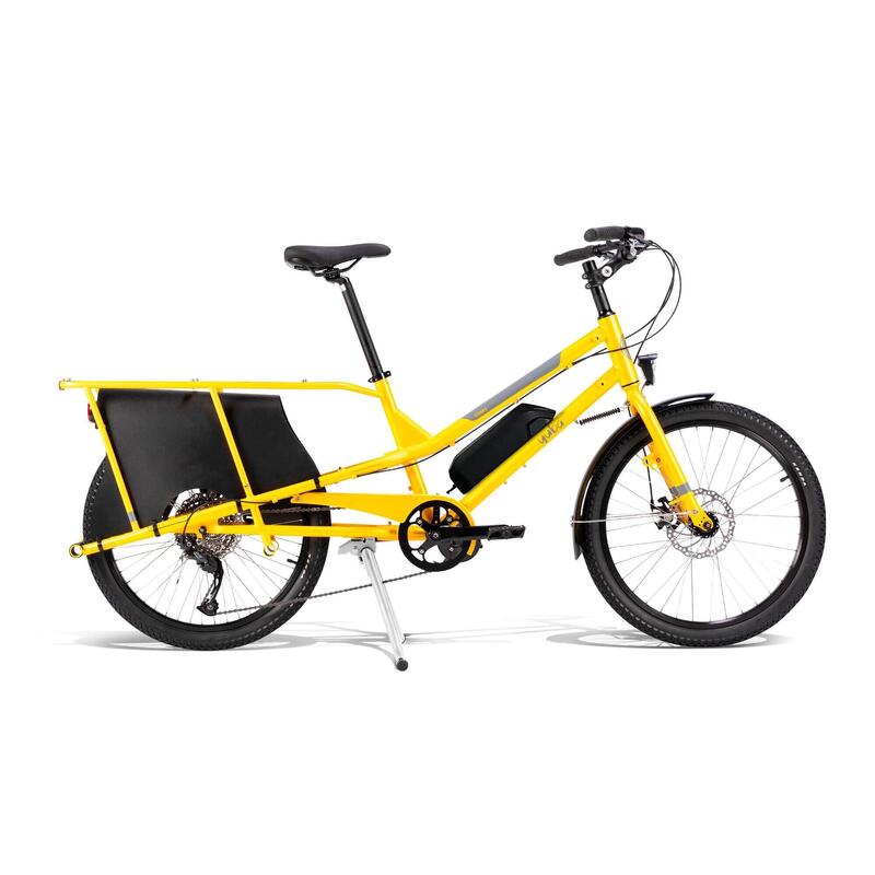 Bicicletta da carico e da famiglia Yuba Kombi Bafang 250W Gialla