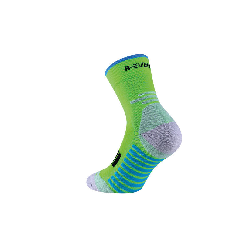 Technische Socken Running Erwachsene Kompression thermoregulierende lang grün