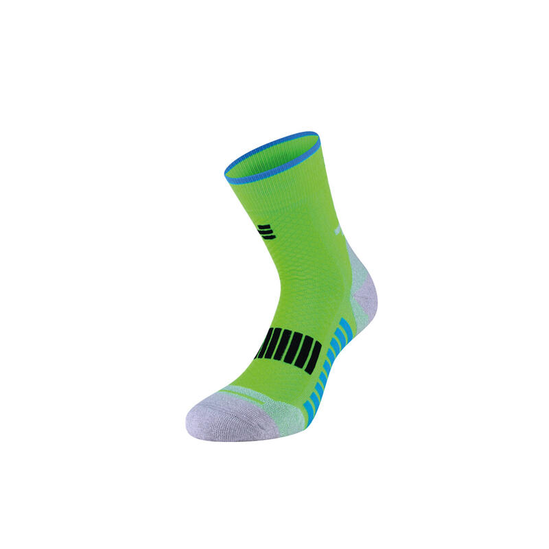 Technische Socken Running Erwachsene Kompression thermoregulierende lang grün