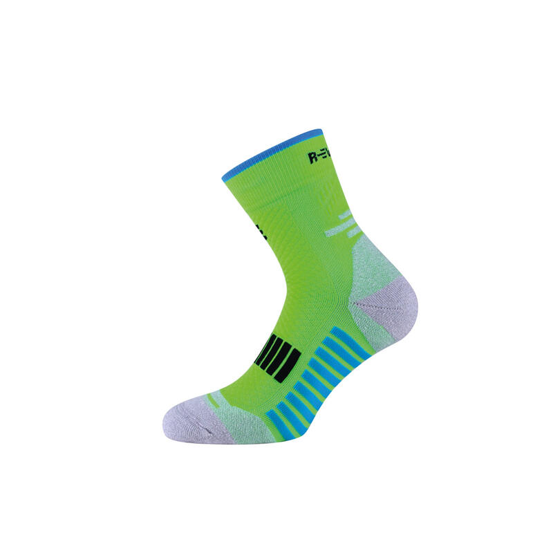 Technische Socken Running Erwachsene Kompression thermoregulierende lang grün