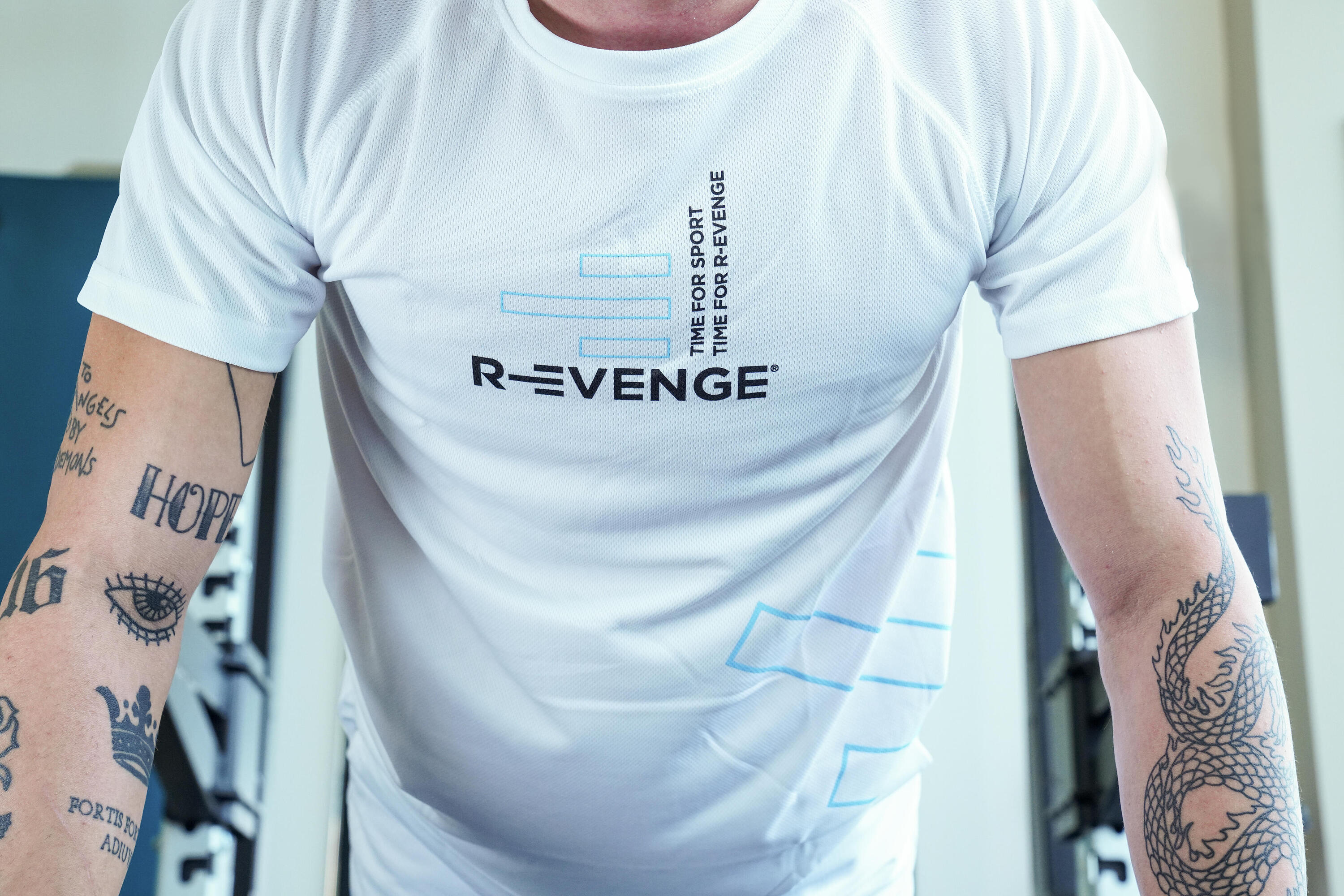 T-shirt manches courtes homme Fitness Running Cardio Blanc 5/7