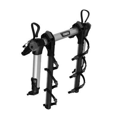 Fietsendrager voor op de kofferbak thule outway hanging 3 bikes aluminium