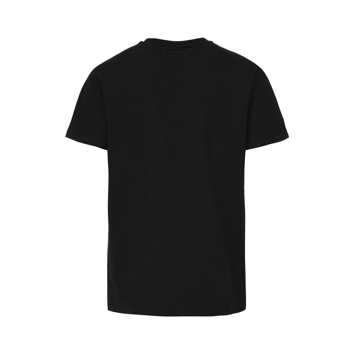 T-shirt da uomo in cotone nero da streetwear sportivo 3/3