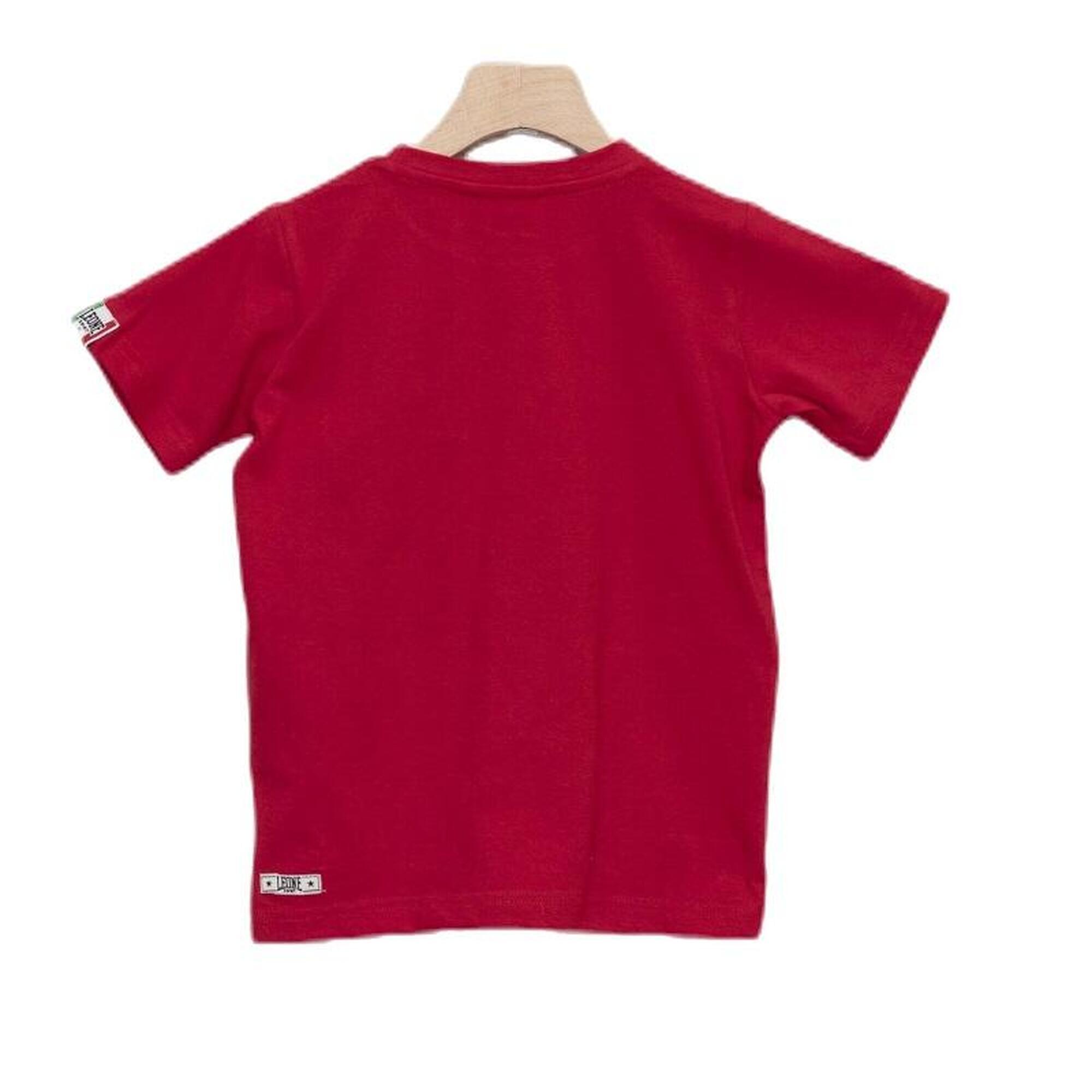 Leone Junior T-Shirt Rood Basic  / 110
