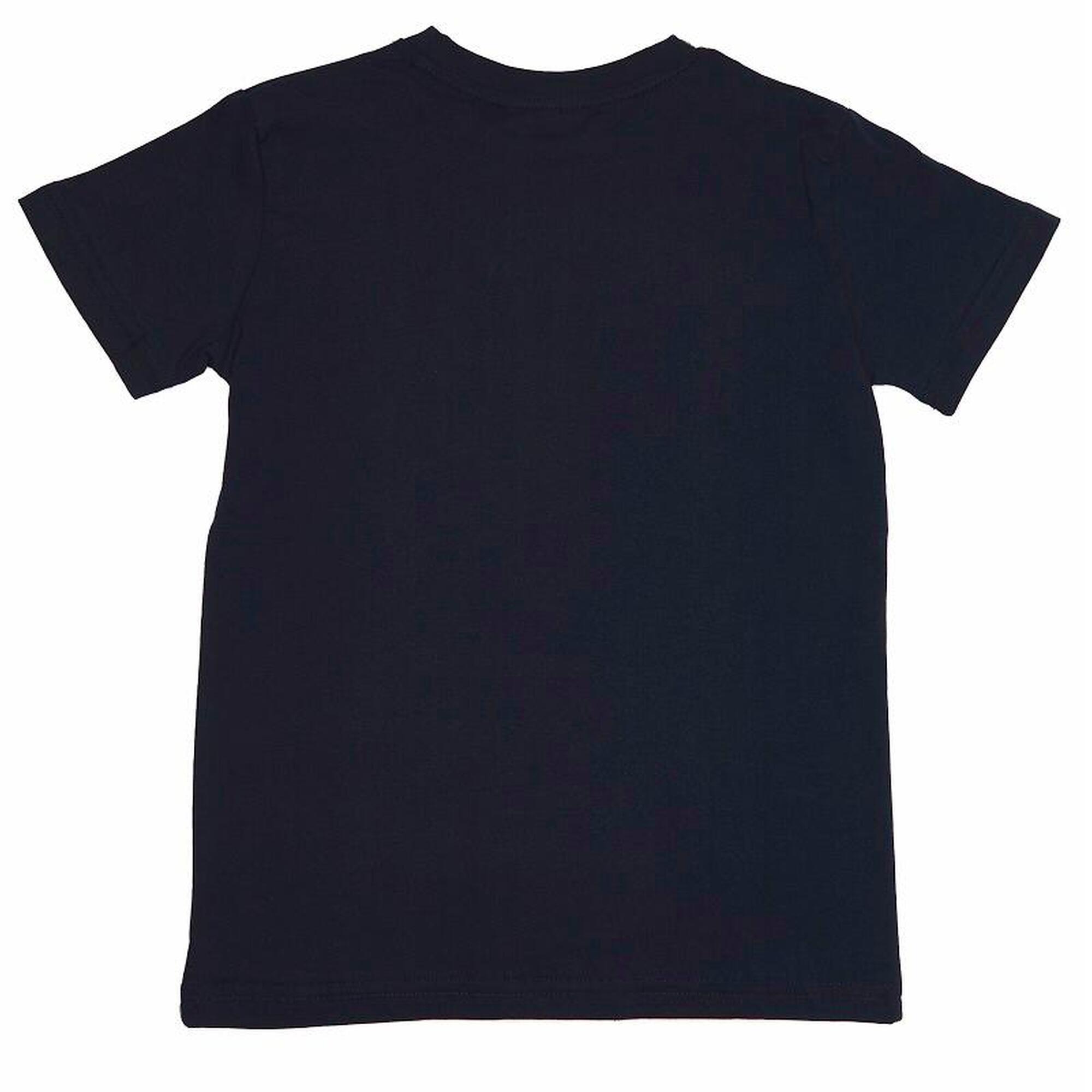 Leone Junior T-Shirt Navy Blauw Basic  / 116