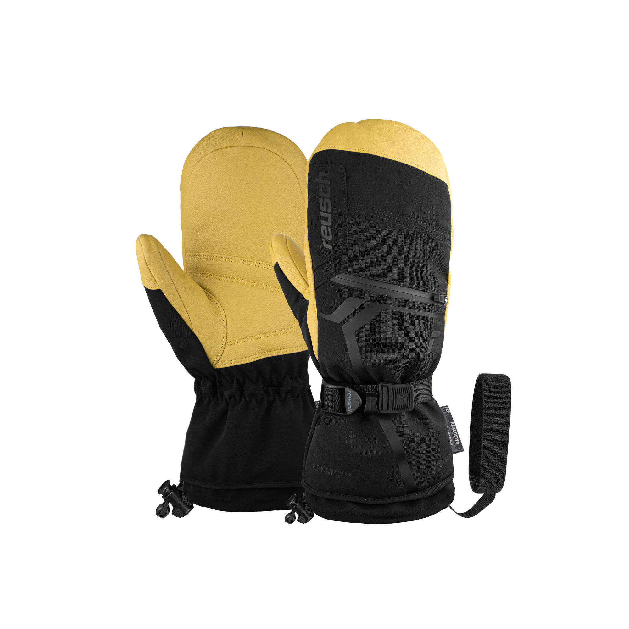 Reusch - Moufles De Ski Reusch Down Spirit Gtx - Moufles - Beige|noir - 10 - Decathlon