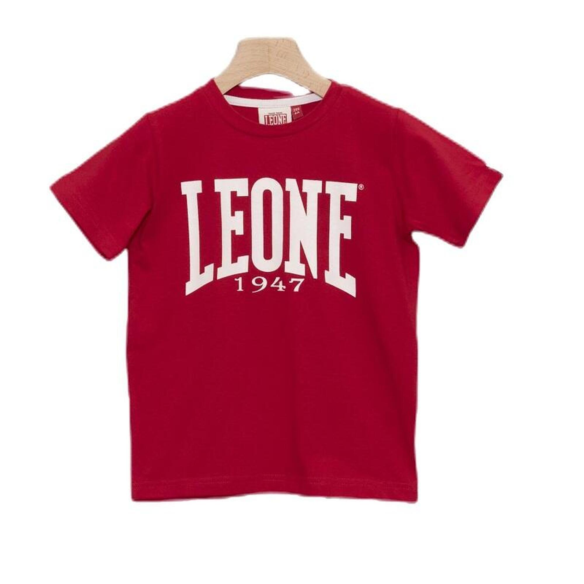 Leone Junior T-Shirt Rood Basic  / 116