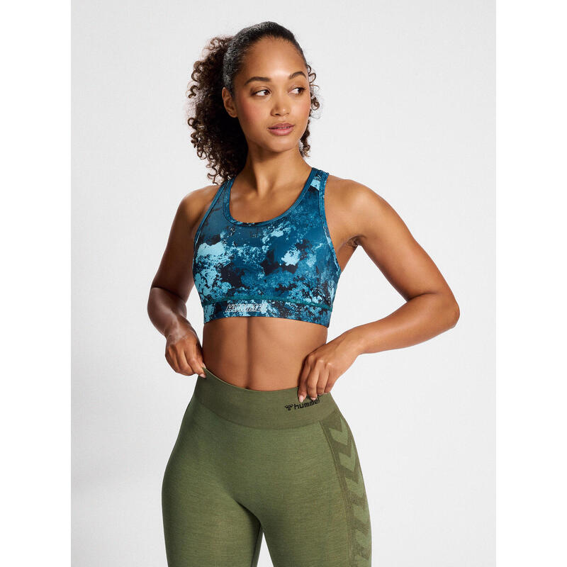 Hummel Sports Bra Hmlte Digi Sandstorm Aop Sports Bra