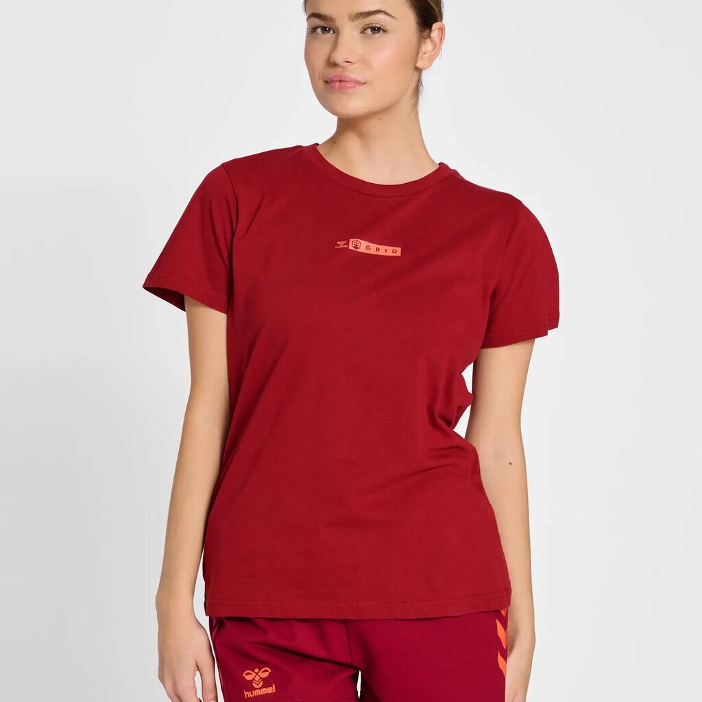 Women's T-shirt Hummel OFF - Grid