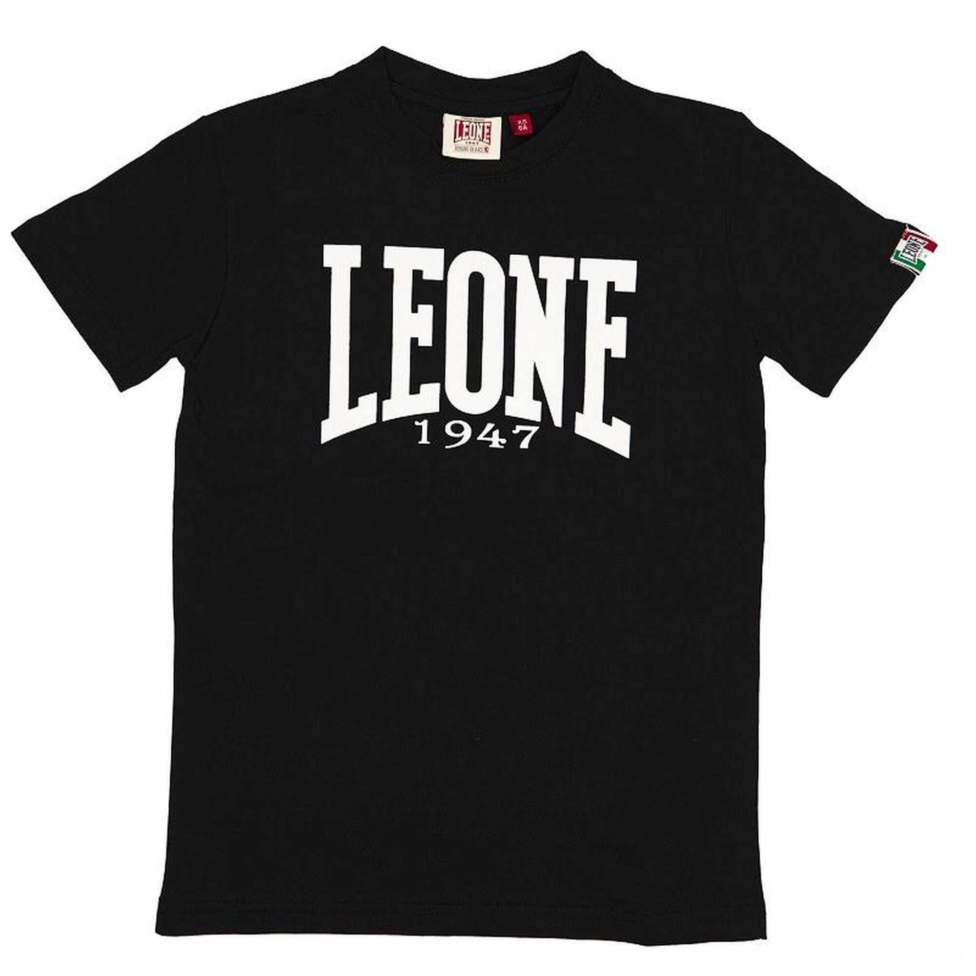 Leone Junior T-Shirt Zwart Basic  / 110