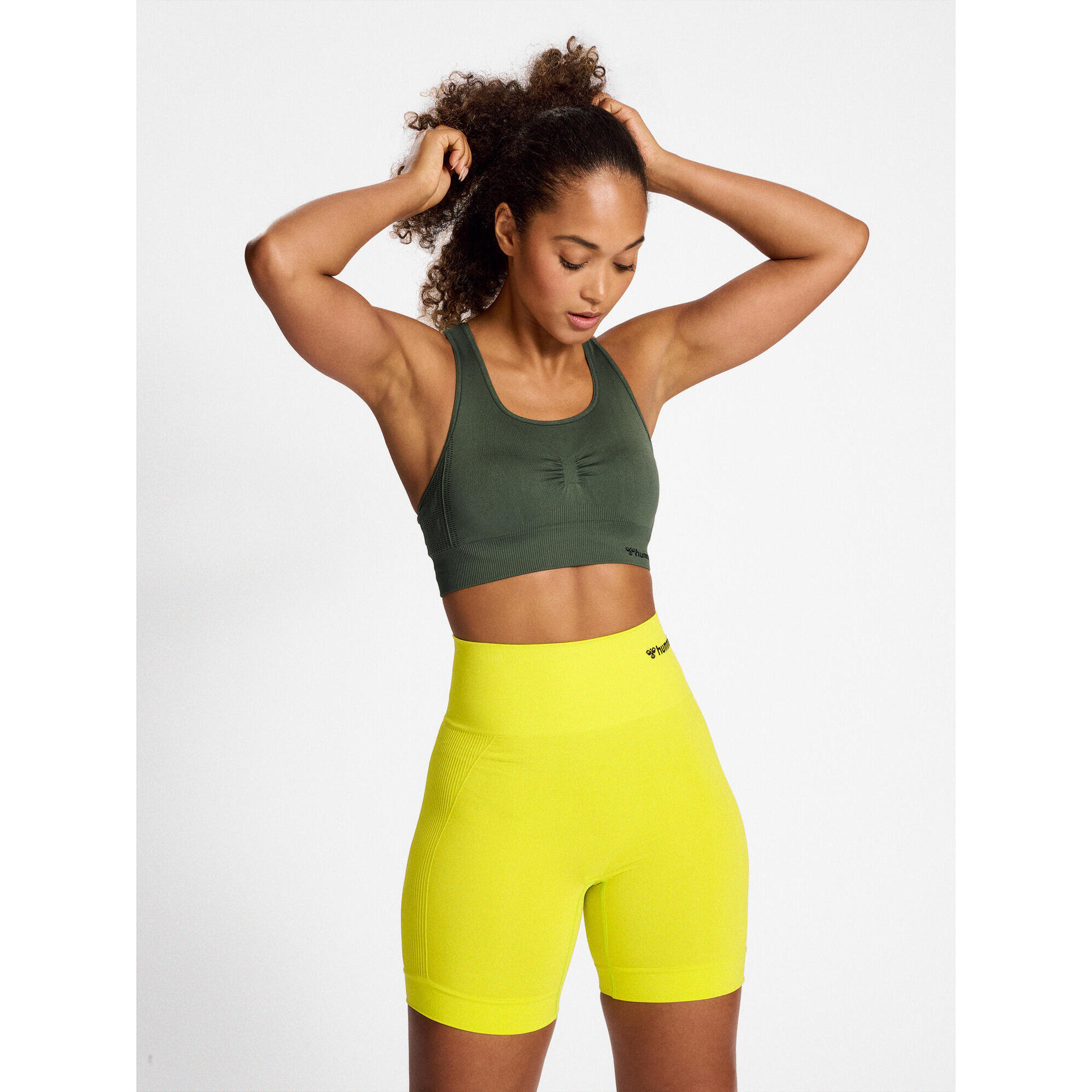 Top Hmlmt Yoga Femme Extensible Respirant Séchage Rapide Sans Couture Hummel