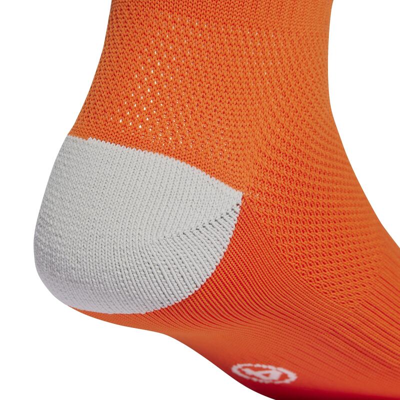 Calcetines fútbol adulto tecnología absorción humedad adidas Milano 23, naranja