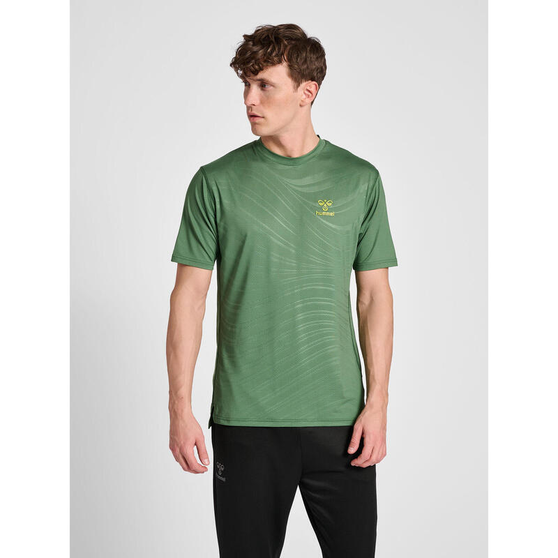 T-Shirt Hmlongrid Multisport Homme Respirant Design Léger Séchage Rapide Hummel
