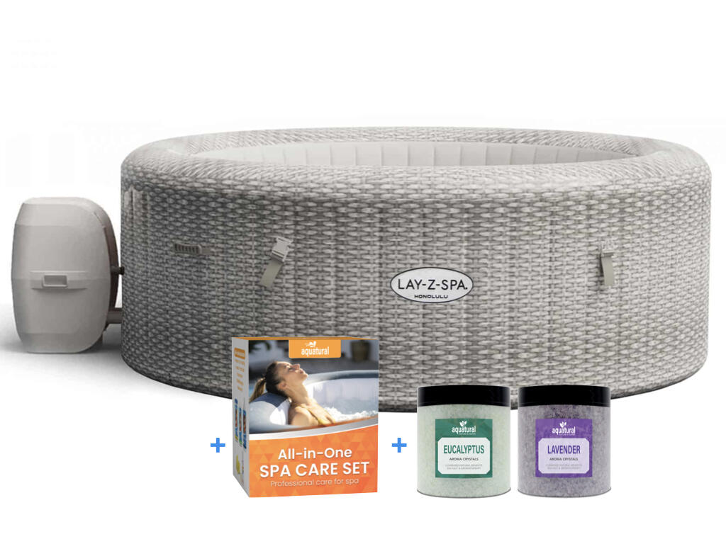 BESTWAY Bestway PREMIUM Lay-Z-Spa Honolulu Airjet + Aquatural Onderhoud Set