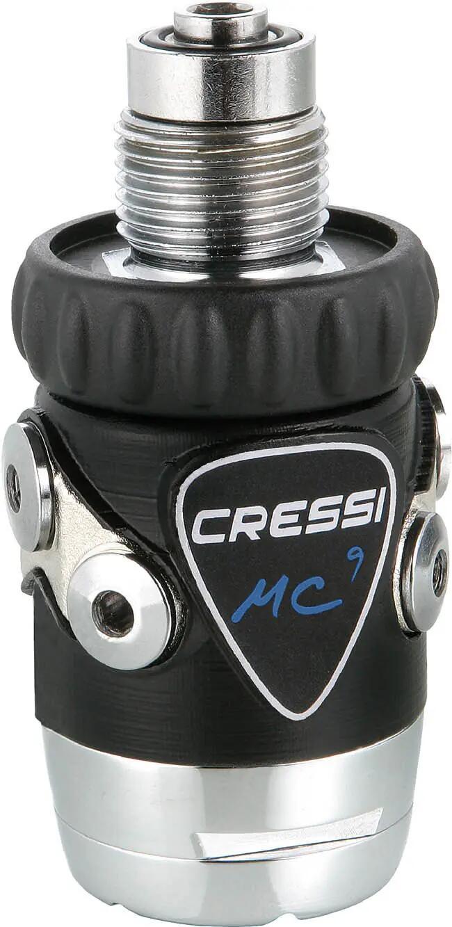 Regulador de mergulho Cressi MC9-SC Compact Pro Preto/Prata 5/5