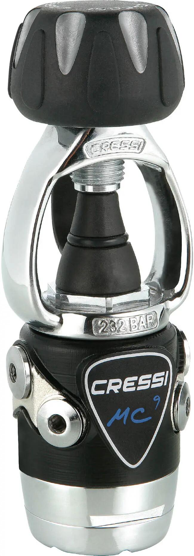 Regulador de mergulho Cressi MC9-SC Compact Pro Preto/Prata 4/5