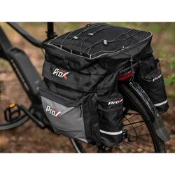 Sacoches doubles - Imperméables - Sacoches 43 litres - Noir/Gris - Housse de plu