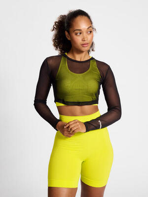 Dames-t-shirt met lange mouwen hummel mt fierce mesh